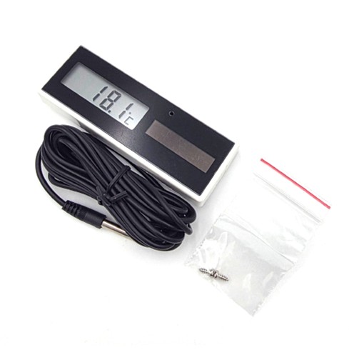 YR0001 Honeywell Elm ST-1000 Solar/Lithium LCD Therm. (White)