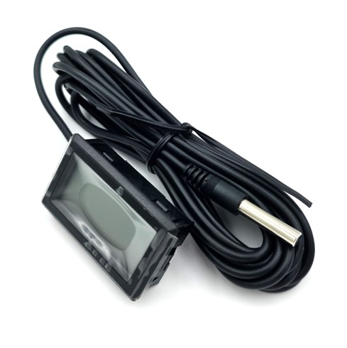 YR0007-A Honeywell Elm TM-1210ES Lcd Therm. (Black) w. 3m Lead