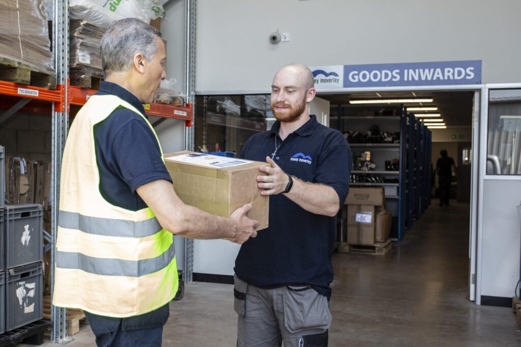 Maxey Moverley Goods Inwards Delivery of units for repair to Maxey Moverley